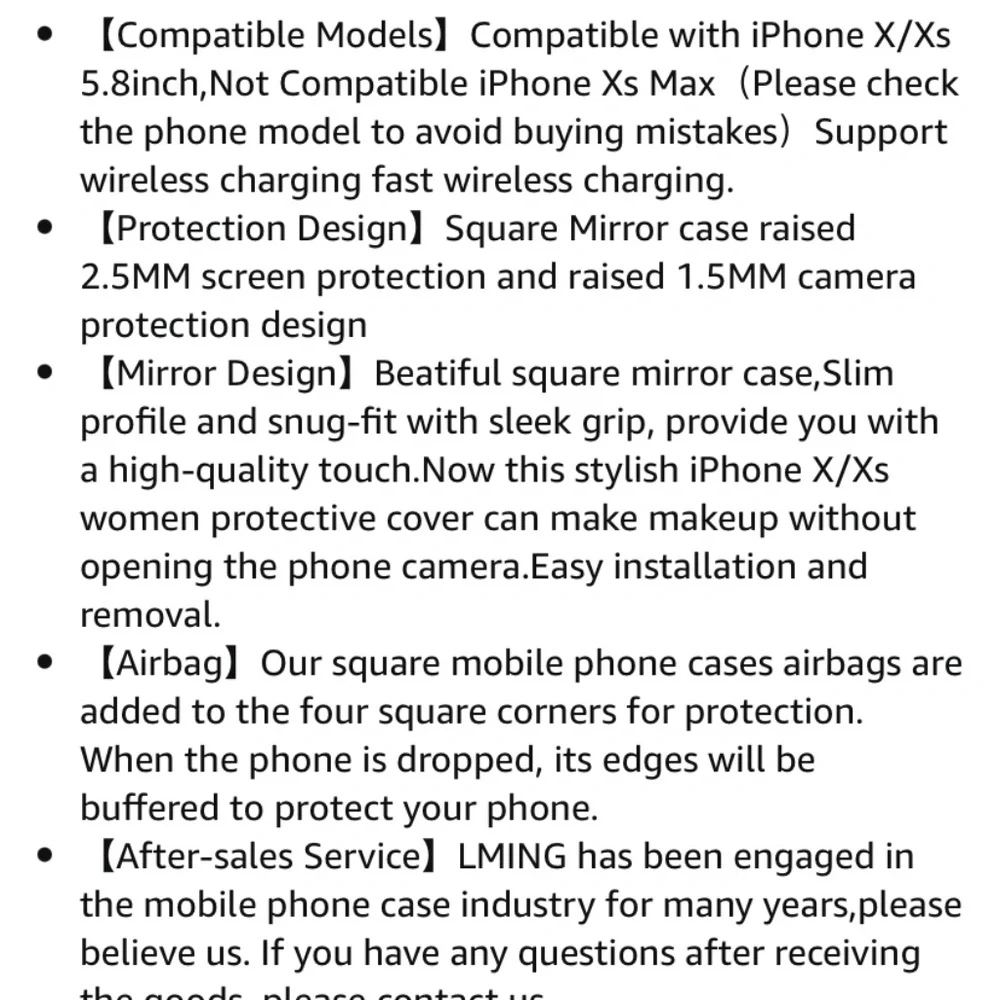 Mirror iPhone case for‎ iPhone X/10. New in box retail 25